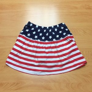 cute kids american flag skirt